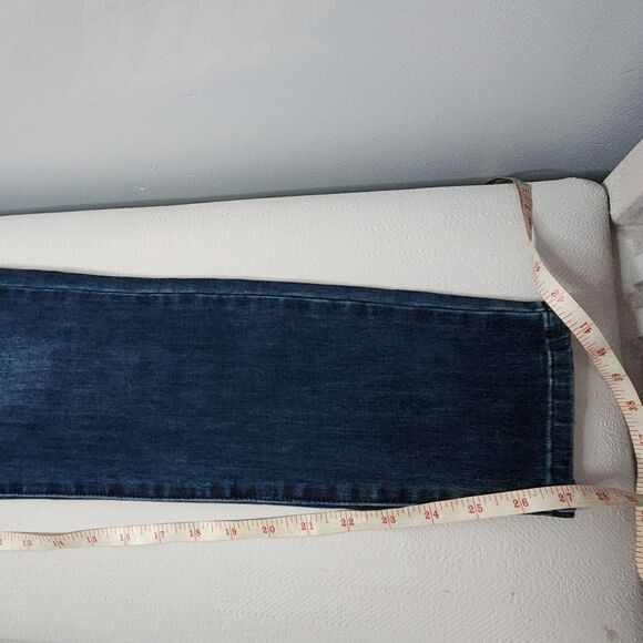 Soft Surroundings Pull On Jeans Small Blue Denim Stretch Skinny Leg High Rise - Picture 3 of 6
